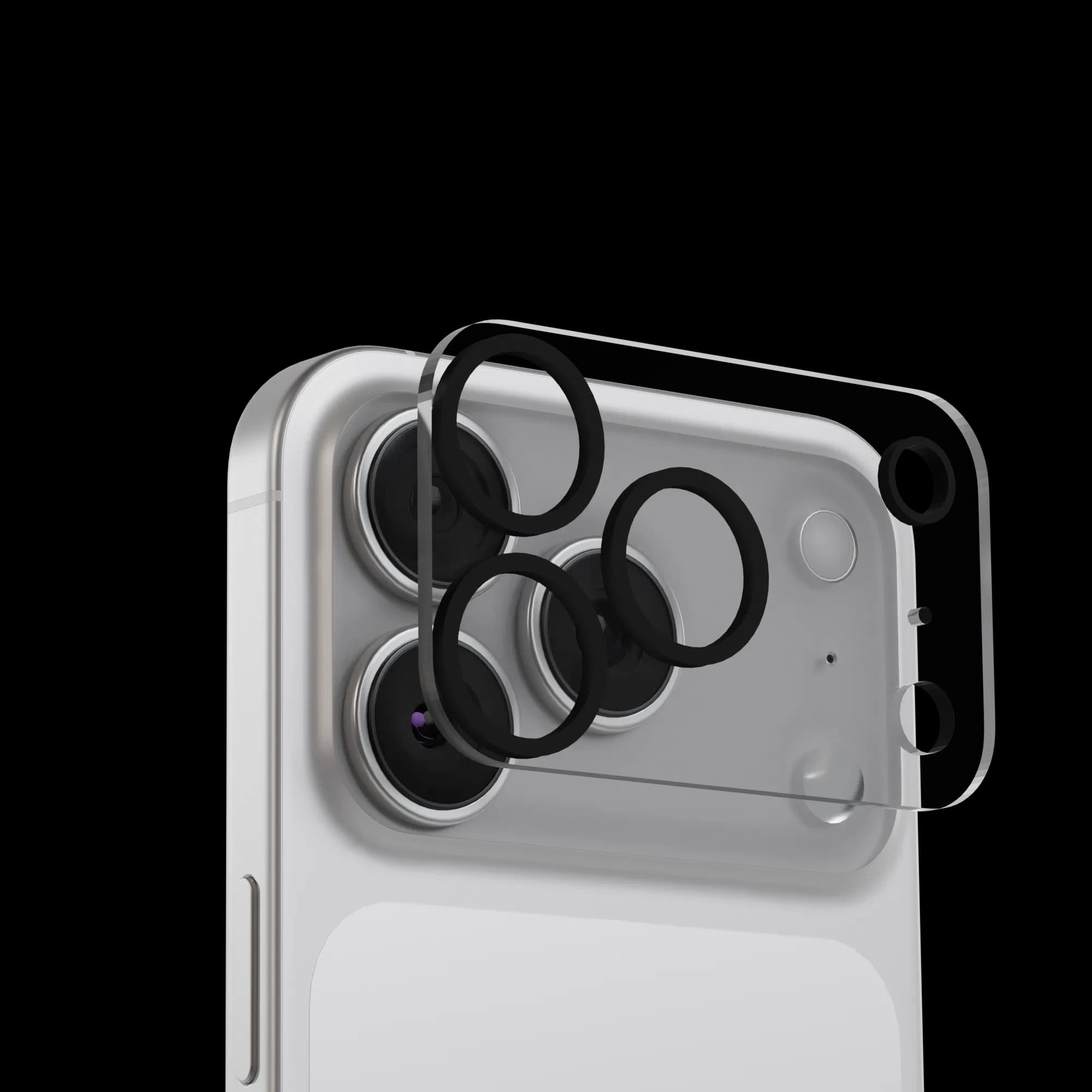 Защитные линзы на камеру AceCase Full Camera Cover Crystal для iPhone