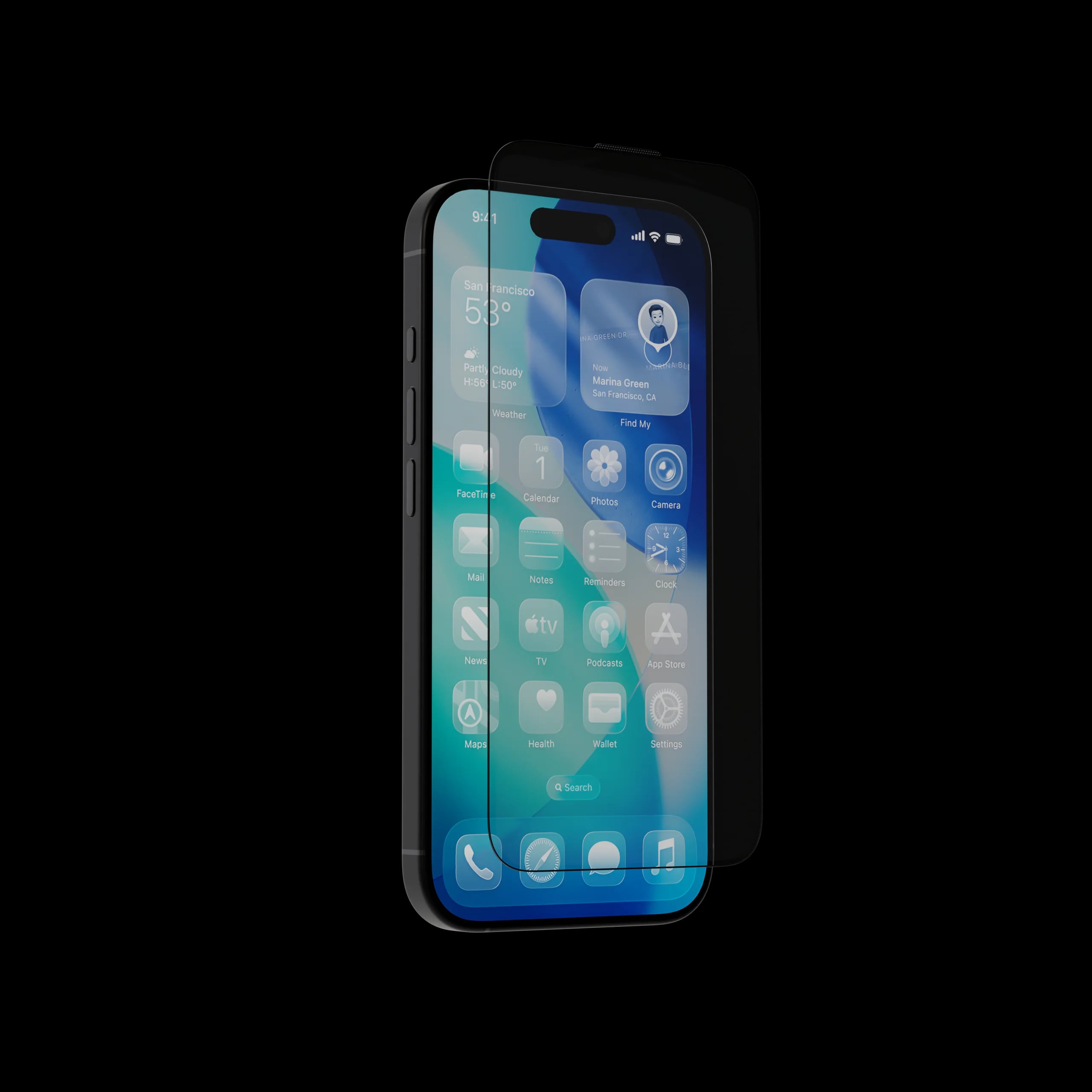 Глянцевое защитное стекло AceGlass iPhone