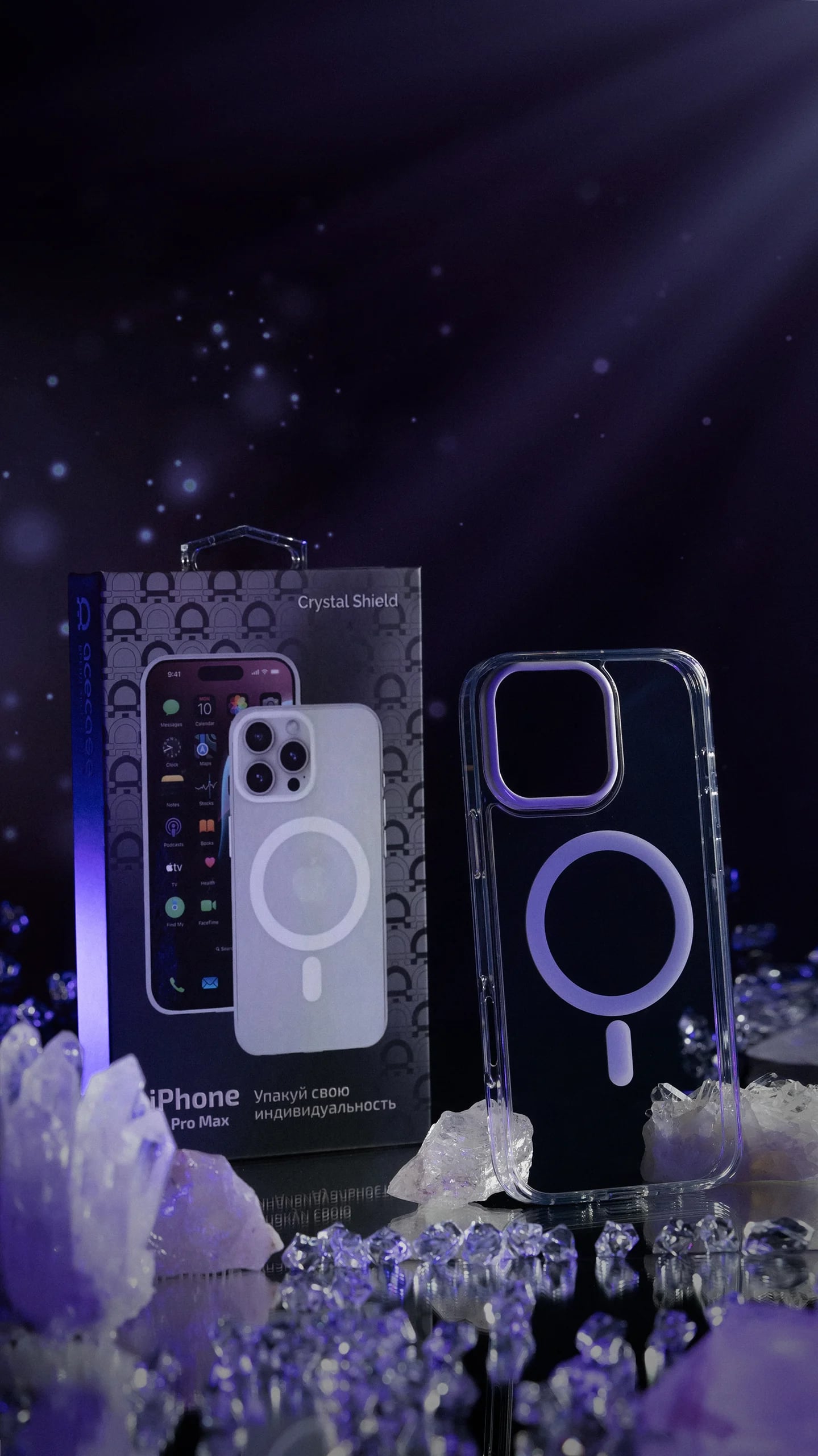Чехол Crystal Shield с MagSafe iPhone 16